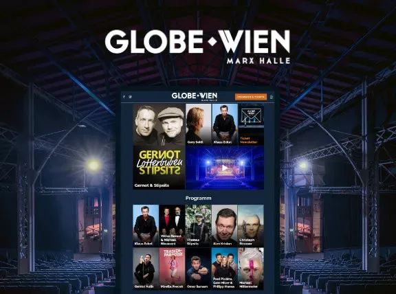 Screenshot Globe Wien mit stimmungsvollem Hintergrund7