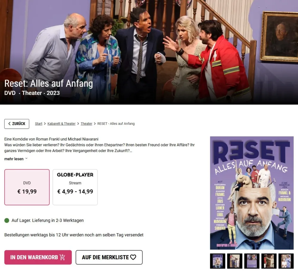 Screenshot Niavarani - HOANZL Shop by ContentReactor