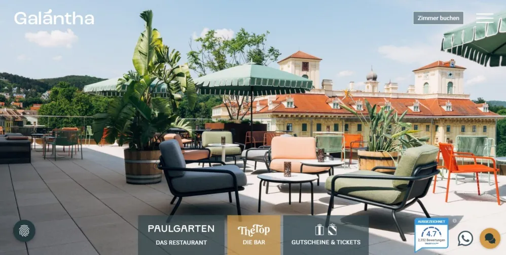 Hotel Galantha: Screenshot Desktop